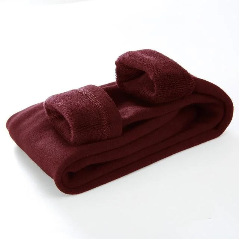 Kids Boys Pants Autumn Winter Thicked Warm Girls Leggings Solid Color Children'S Pant