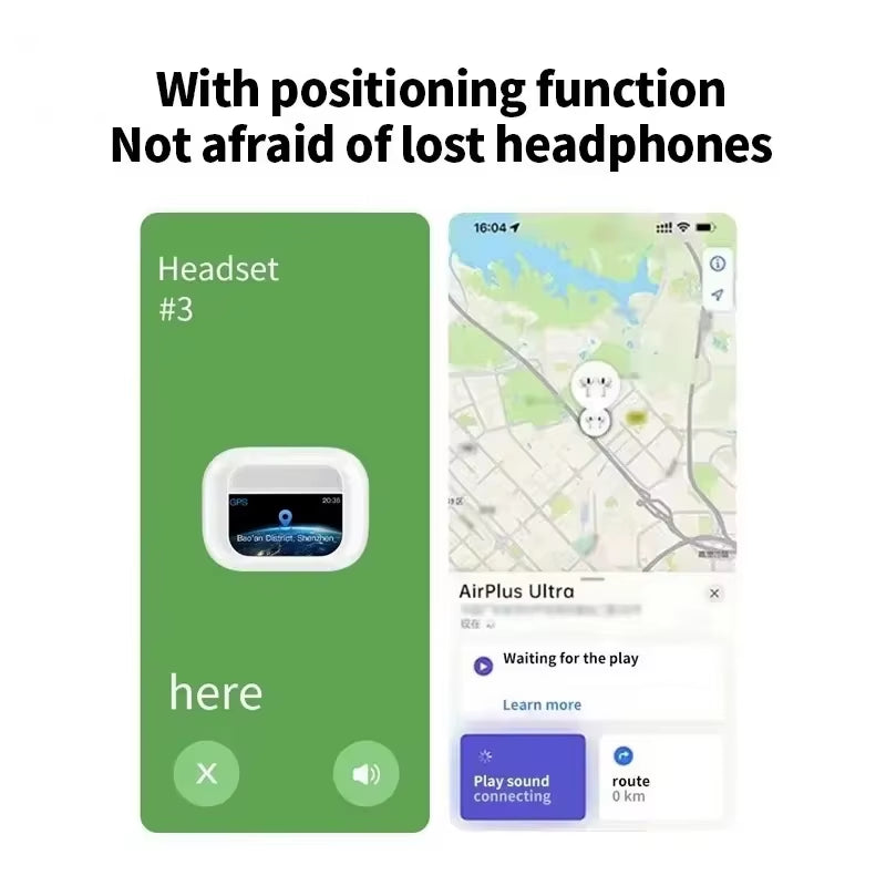 For Xiaomi Tour Pro6 ANC Wireless Earbuds LED Screen Noise Cancelling Bluetooth Headphones Sports Earphones with Mic