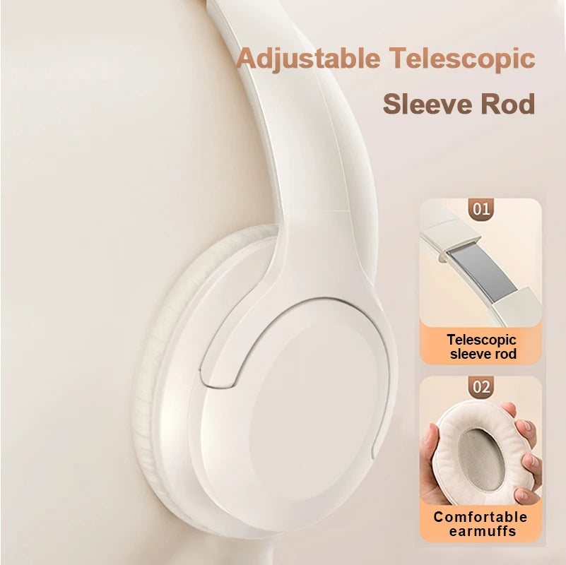 PARAMITA ANC Noise Canceling Headphones A1 Wireless Bluetooth Headphones BT5.3 400Mah Over-Ear Foldable for Sports Work Games