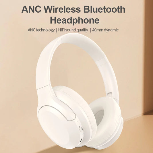 PARAMITA ANC Noise Canceling Headphones A1 Wireless Bluetooth Headphones BT5.3 400Mah Over-Ear Foldable for Sports Work Games