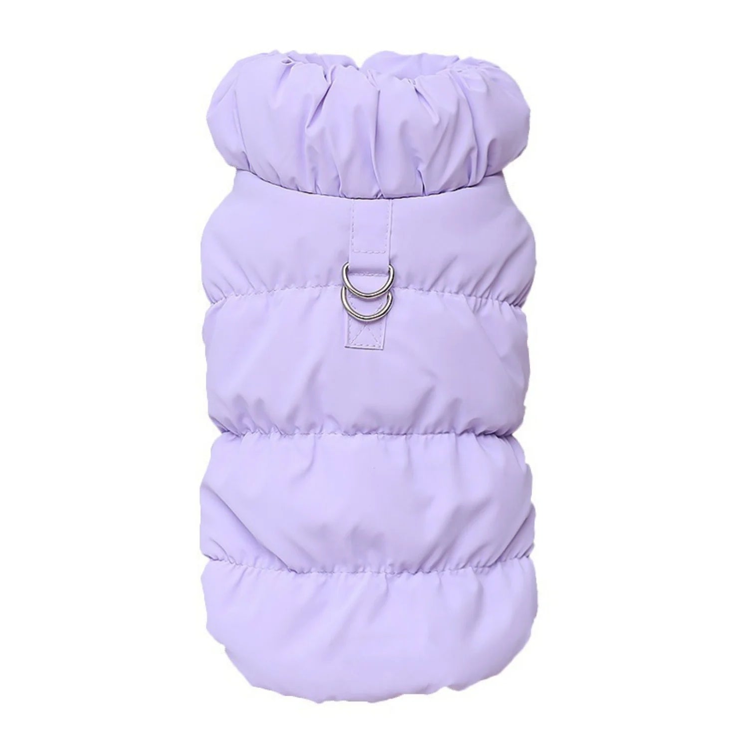 Winter Warm Padded Pet Vest - Snap - Button Dog & Cat Jacket with Harness D - Ring