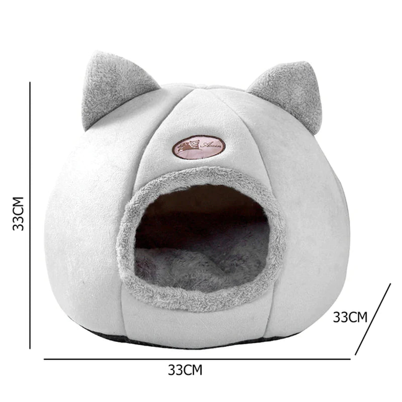 Warm Comfort Cat Bed in Winter Little Mat Basket Small Dog House Products Pets Tent Cozy Cave Beds Indoor Gate Accessories