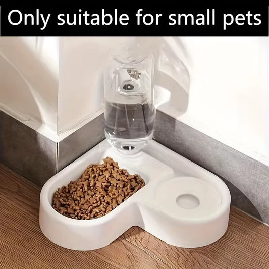 1PC Pet Food Bowl Cat and Dog Two-In-One Automatic Pet Feeder Automatic Watering Convenient Food and Water Dispenser