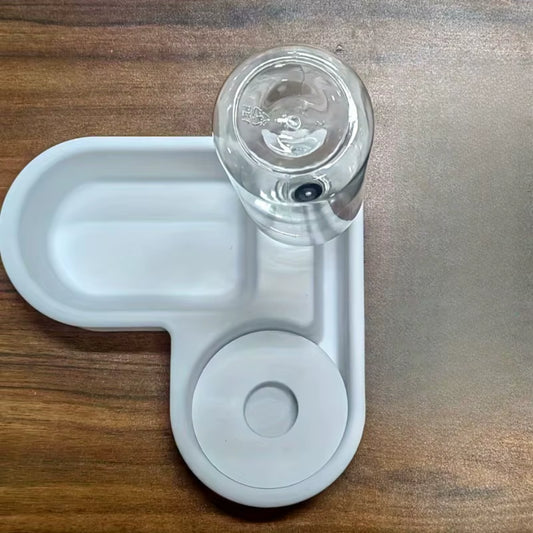 1PC Pet Food Bowl Cat and Dog Two-In-One Automatic Pet Feeder Automatic Watering Convenient Food and Water Dispenser