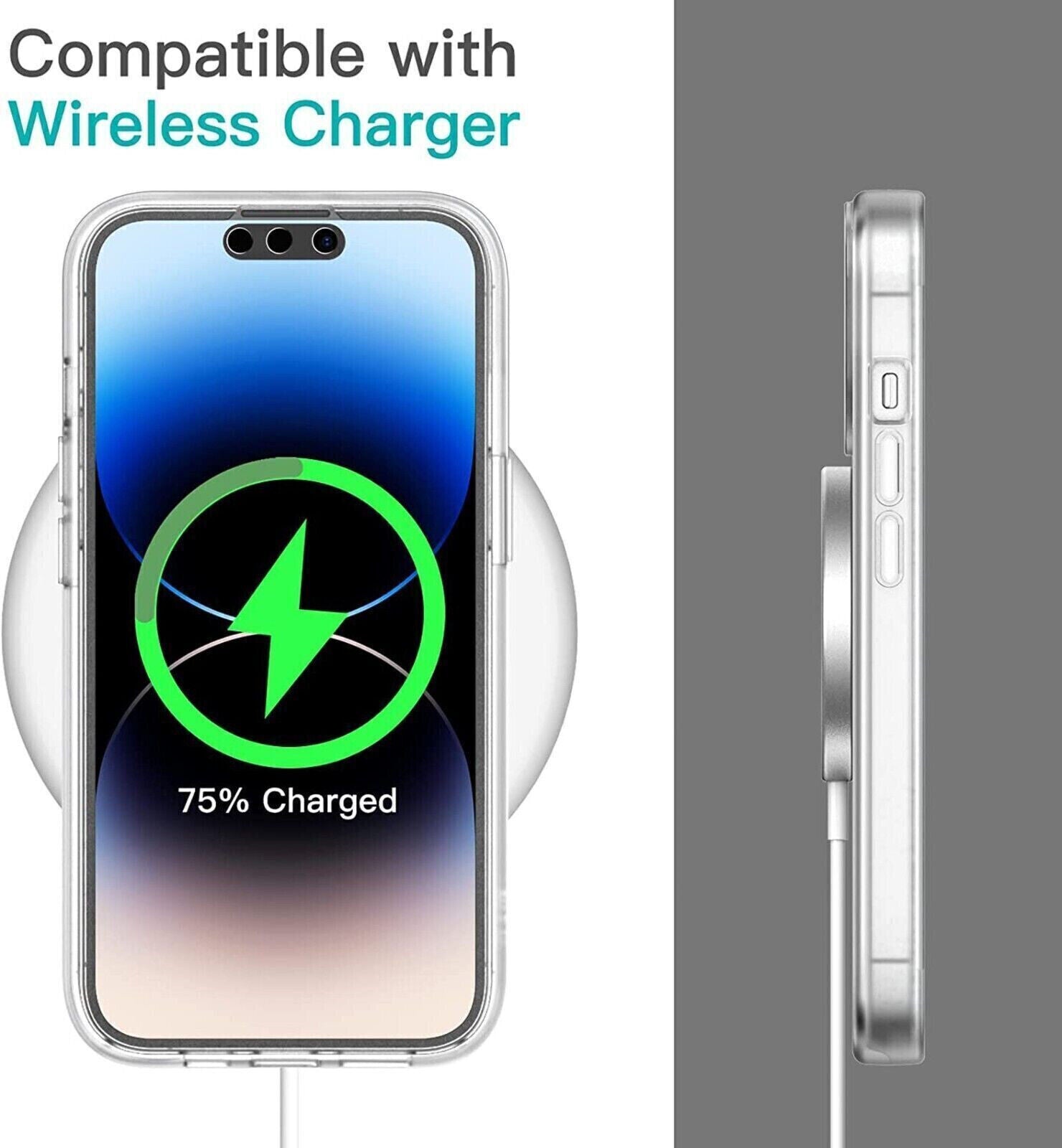 Clear 360 Full Body Case for Iphone 16 15 14 13 12 11 Pro Max XR XS Max 7 8 SE 4