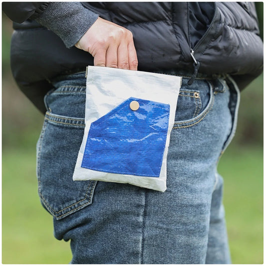 Portable Pet Treat Pouch - Convenient Dog/Cat Snack Storage Bag with Carabiner