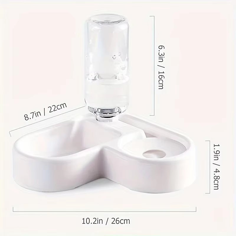 1PC Pet Food Bowl Cat and Dog Two-In-One Automatic Pet Feeder Automatic Watering Convenient Food and Water Dispenser